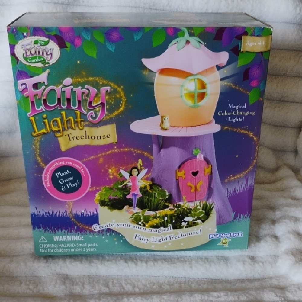 Fairy Light Plant And Grow Treehouse Playset - Pink and Purple